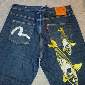 Evisu Jean shorts